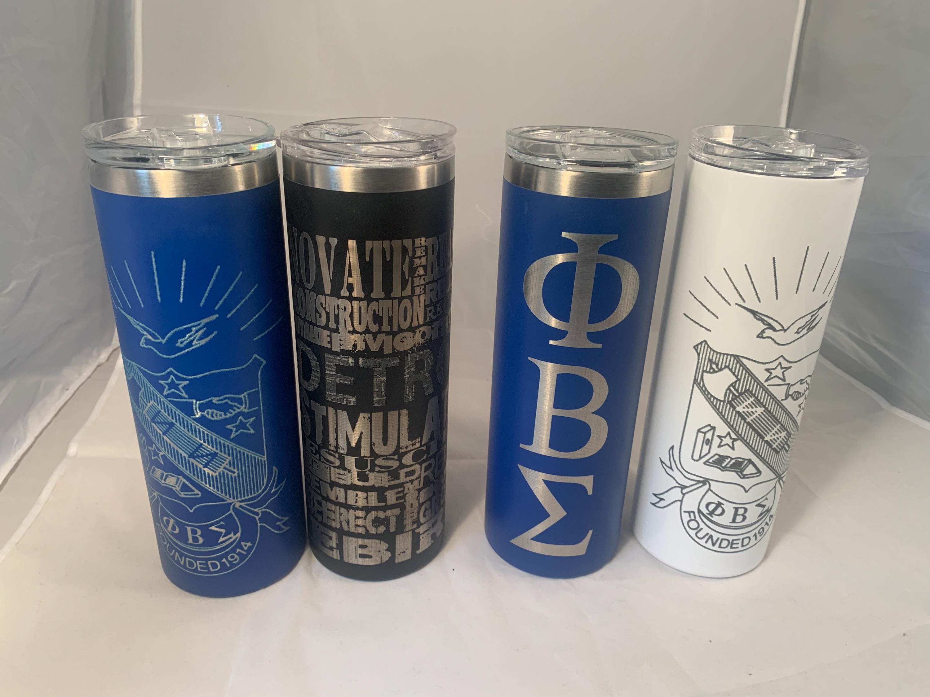 Shield on Skinny Tumbler