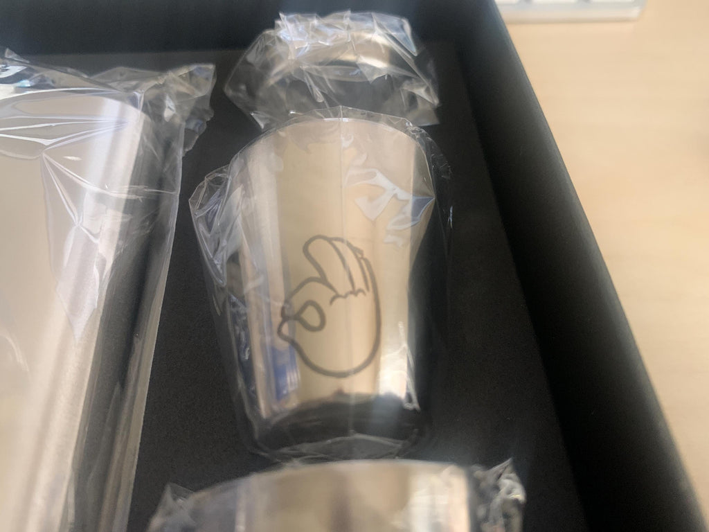 Kappa Flask Set with Shot cups
