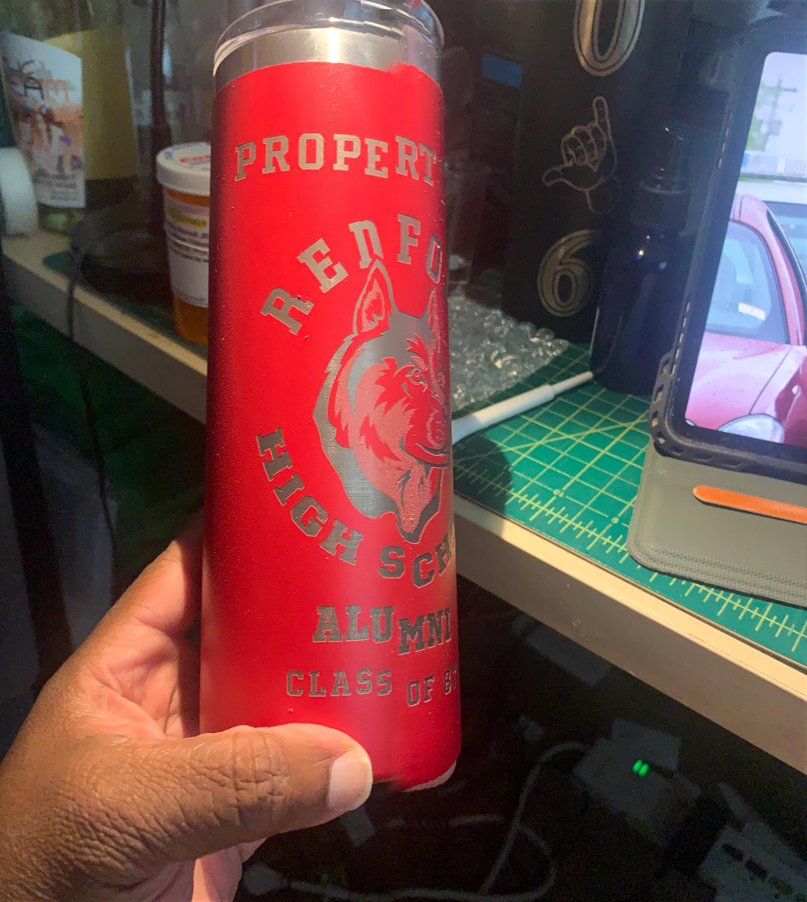 REDFORD Tumbler with your name on it