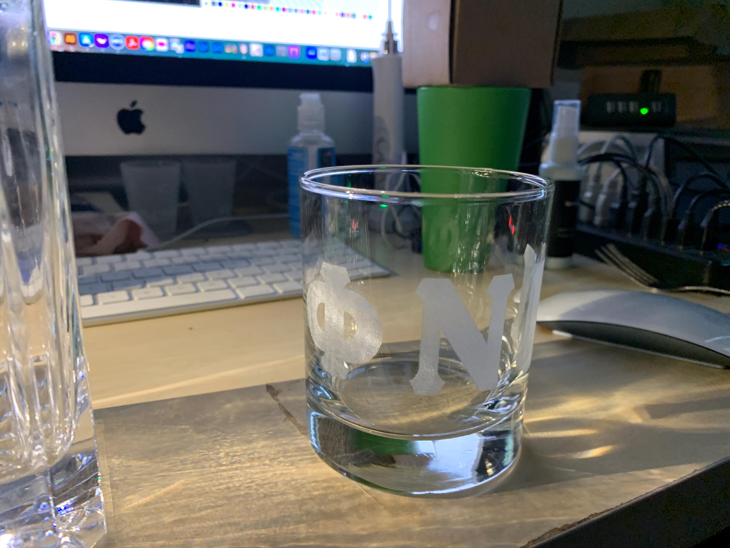 Kappa Whisky Decantor And 2 Whisky Glasses
