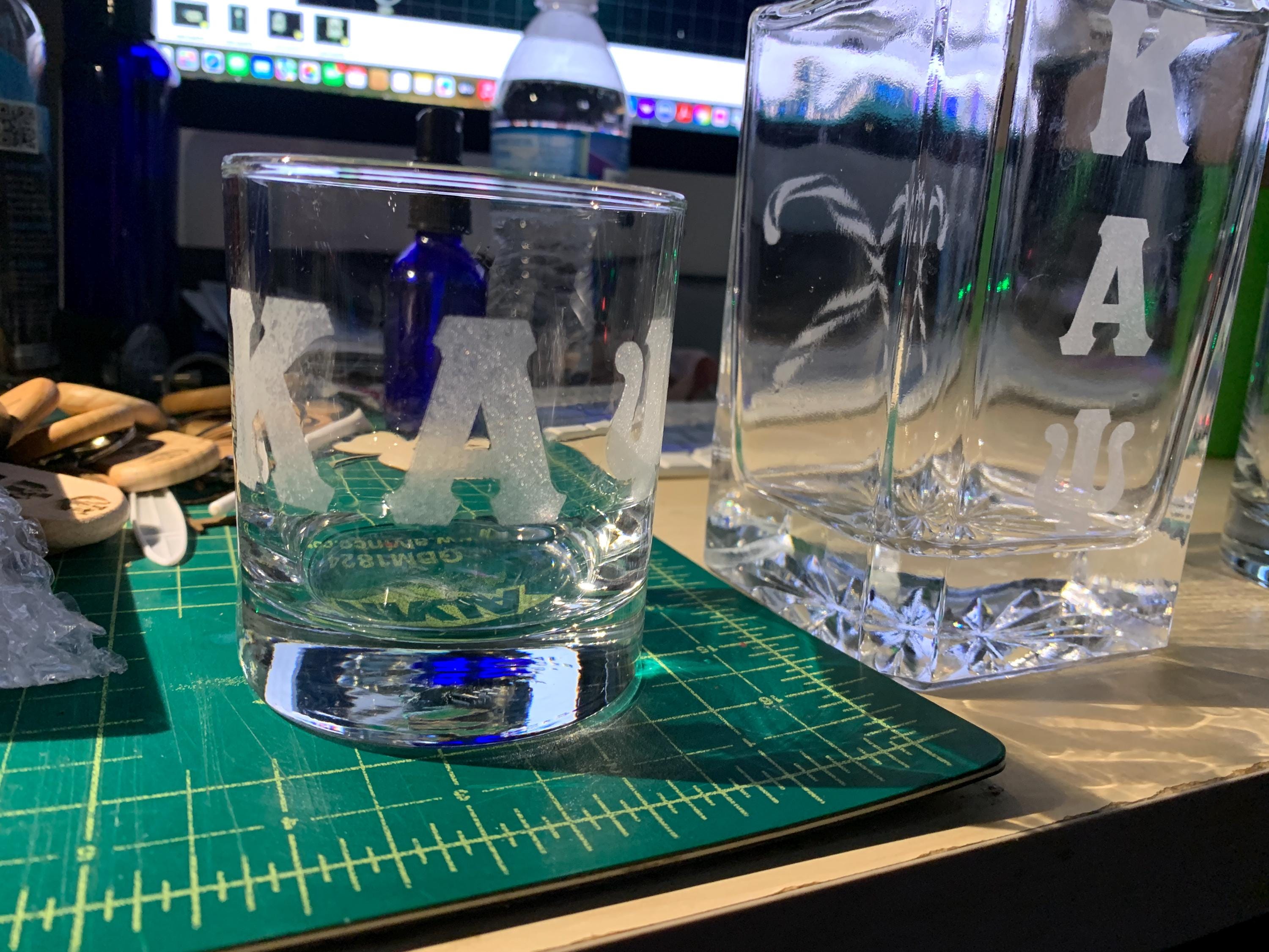 Kappa Whisky Decantor And 2 Whisky Glasses