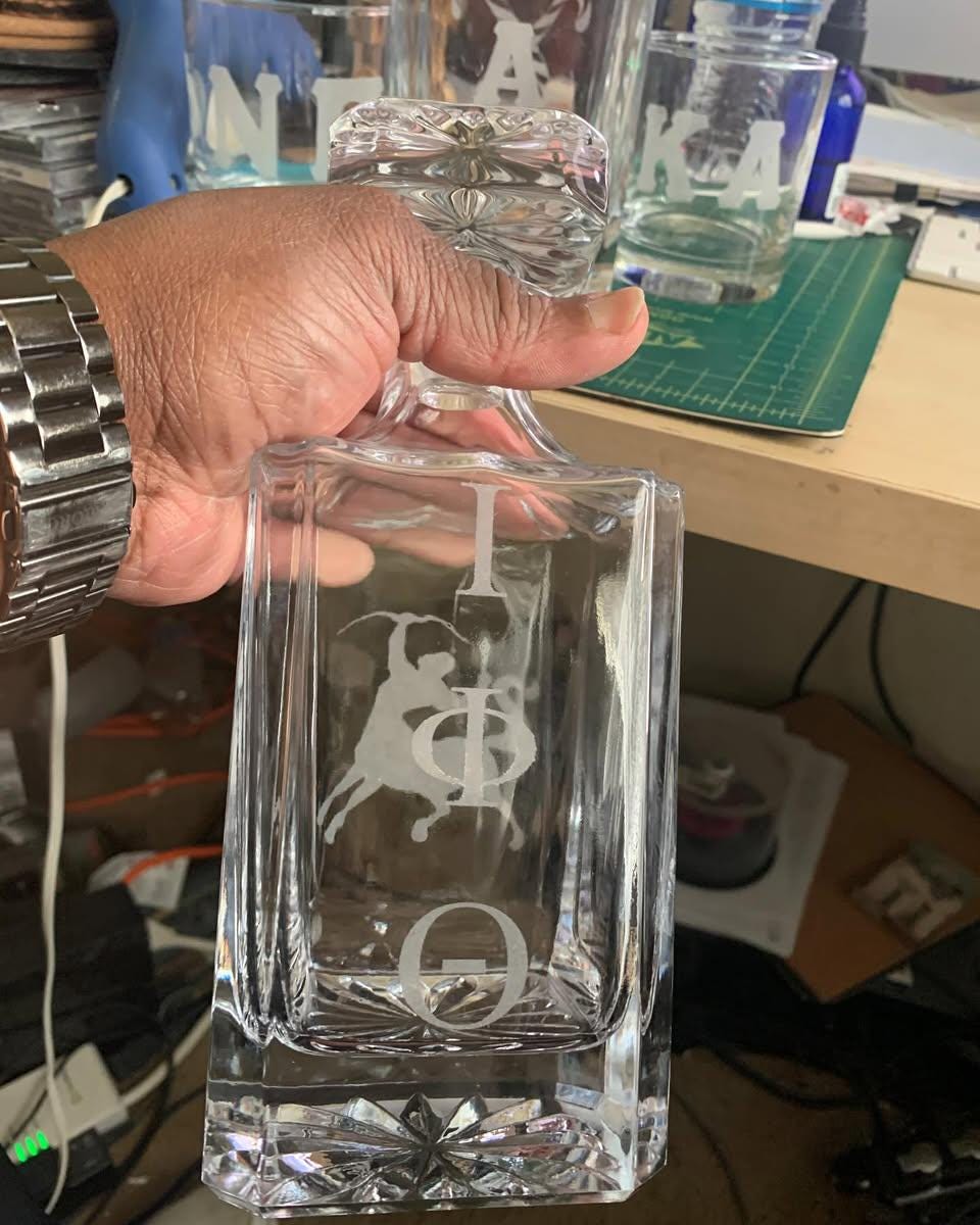 Iota Phi Theta Whisky Decanter