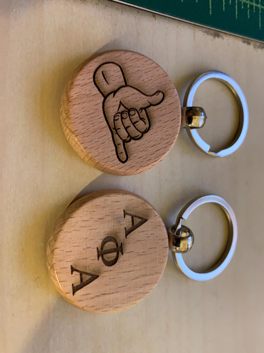 Alpha Key Chain 1 or 2
