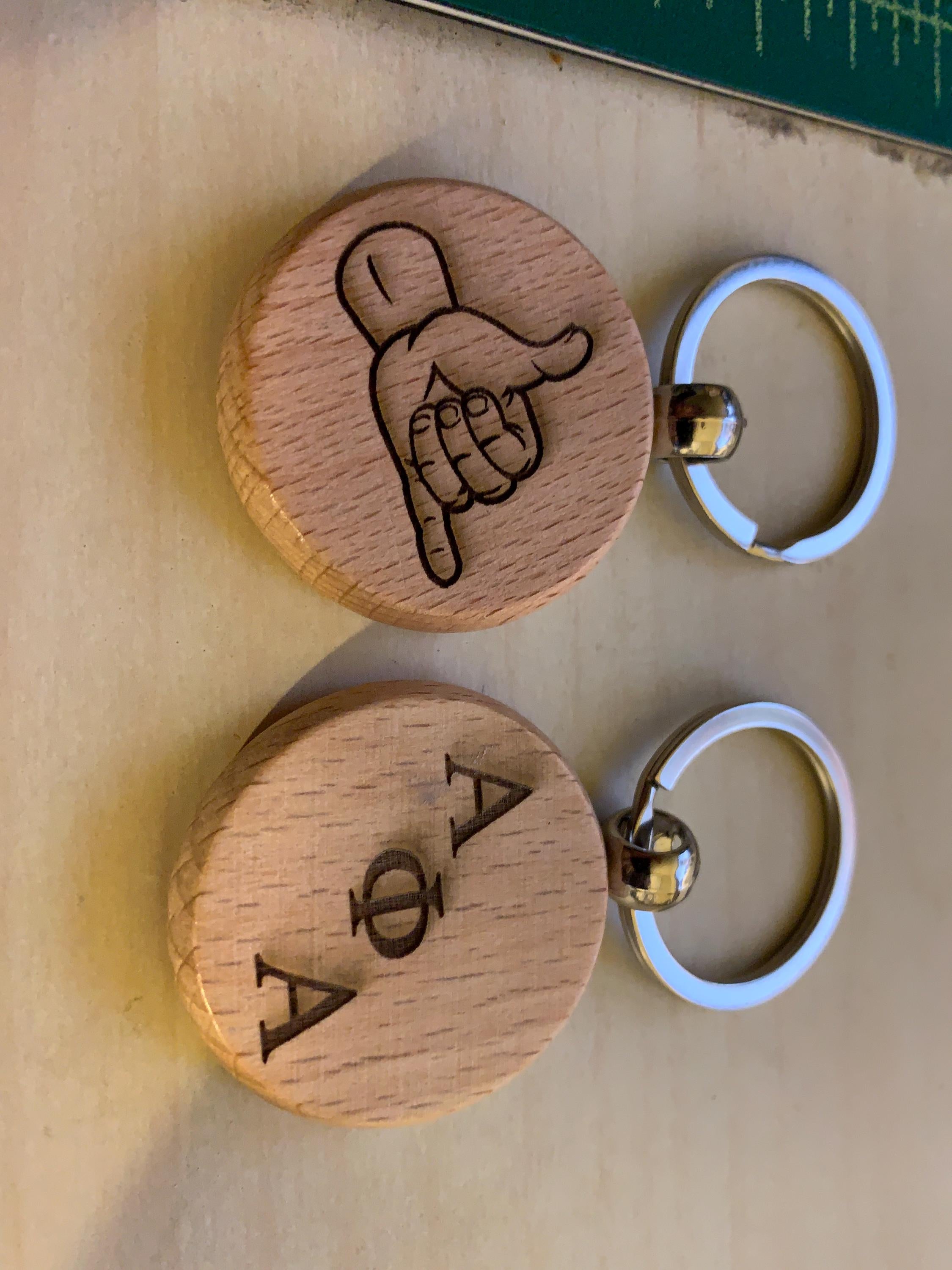 Alpha Key Chain 1 or 2