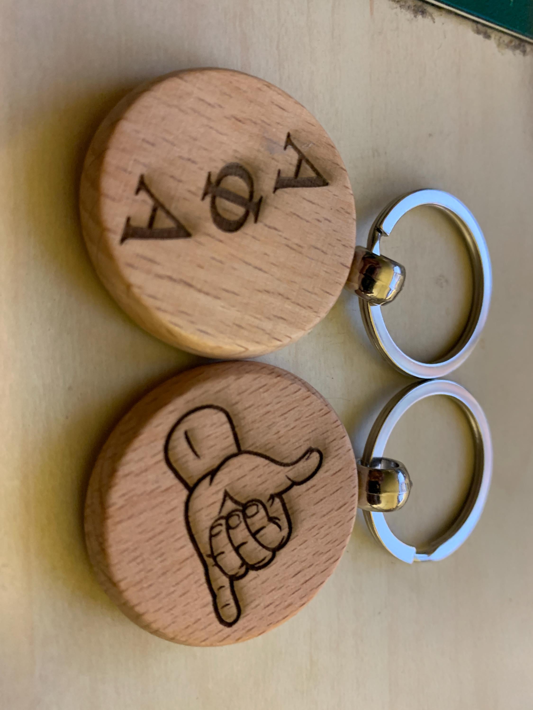 Alpha Key Chain 1 or 2