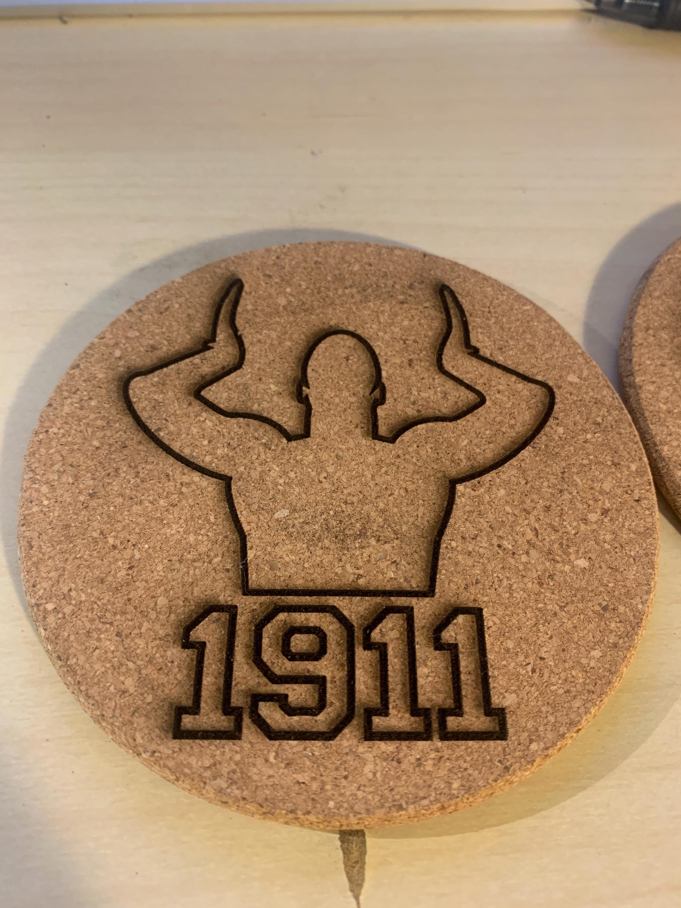 Omega 2-sided Cork Coasters
