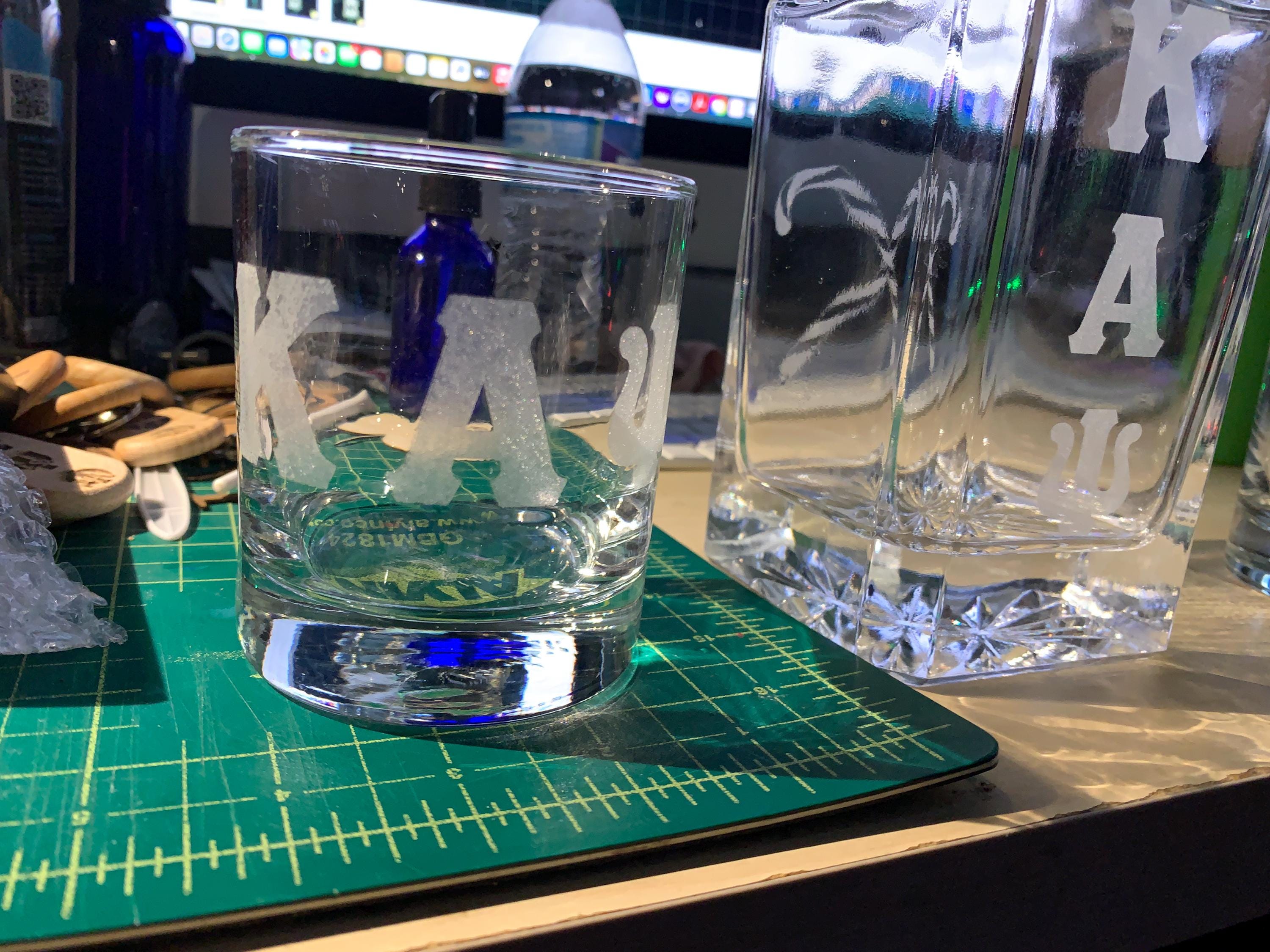 Kappa Whisky Decantor And 2 Whisky Glasses