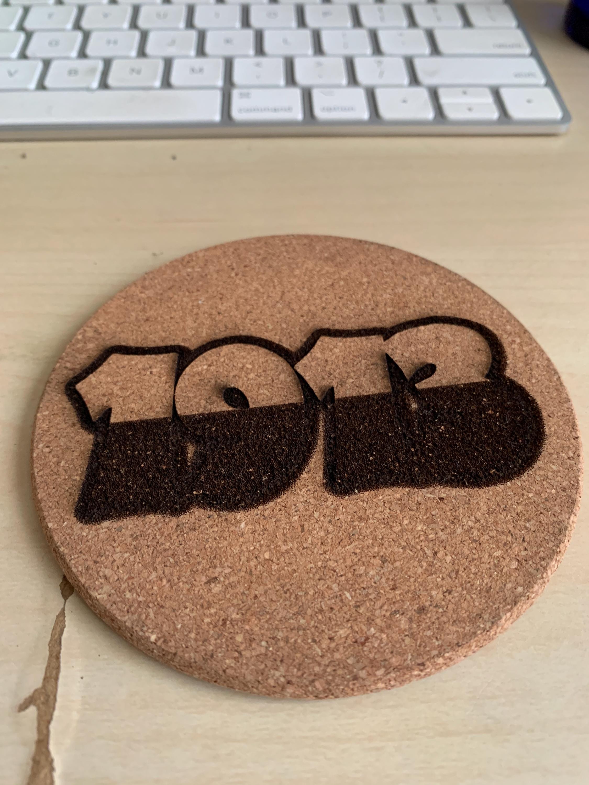 Delta 2-sided Cork Coasters