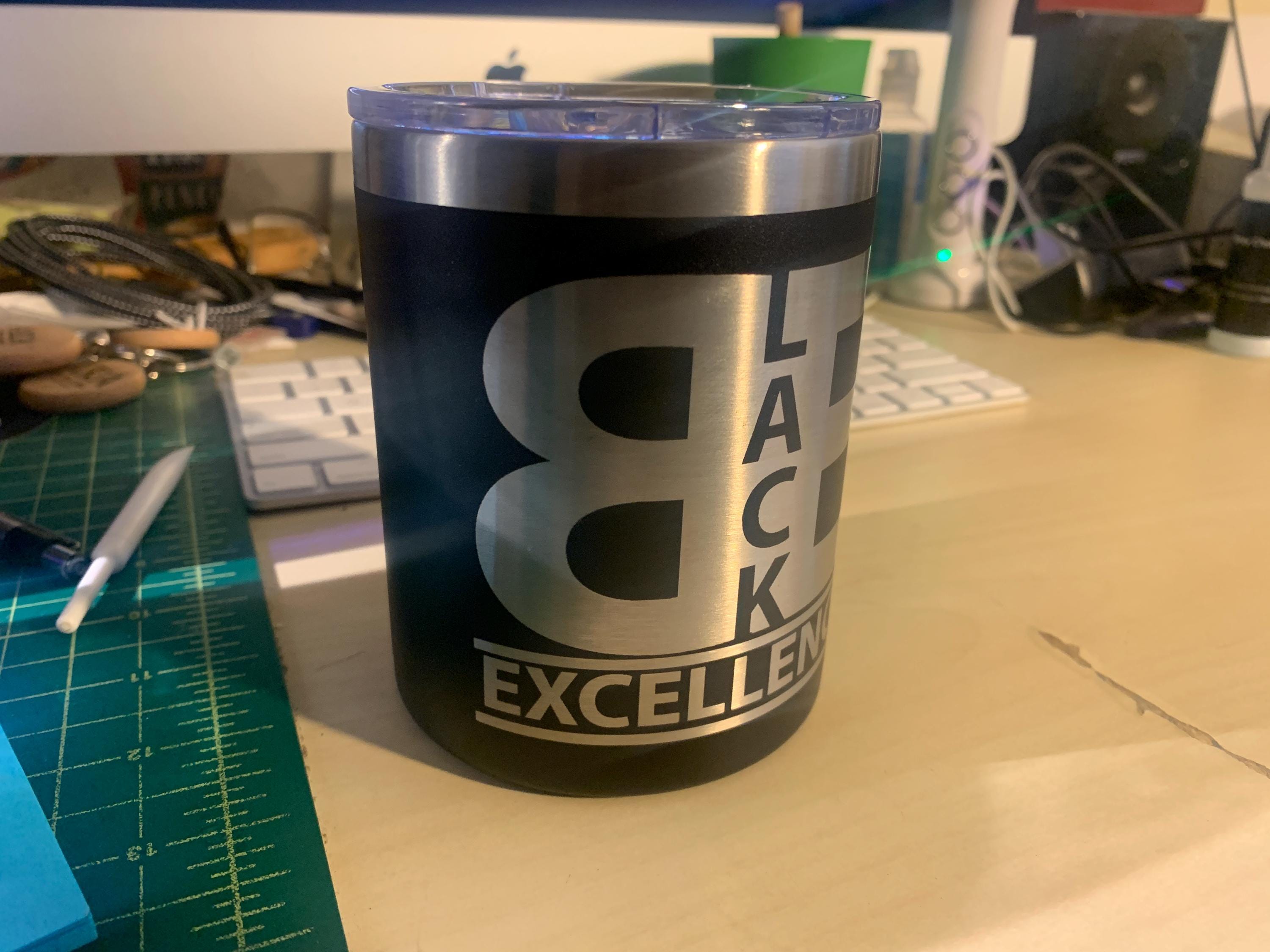 Black Excellence Stainless Steel Coffee Cup