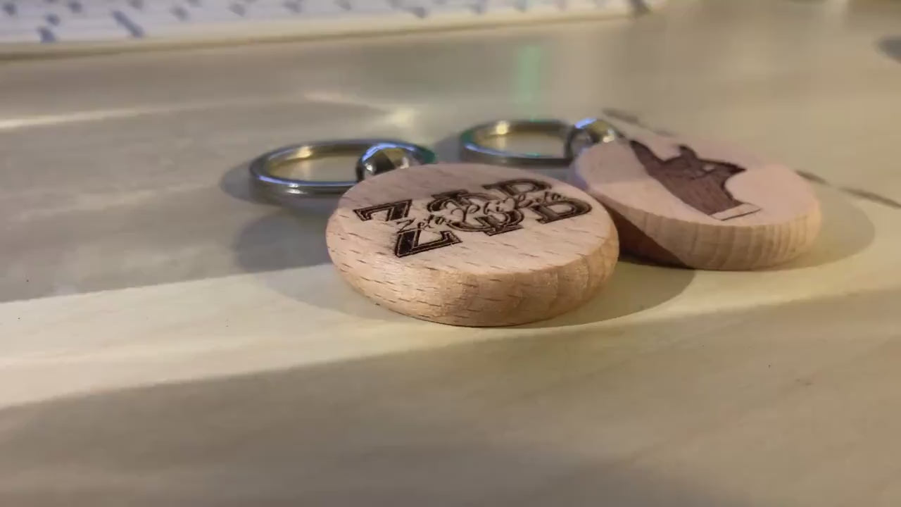 Zeta Split Key Chain